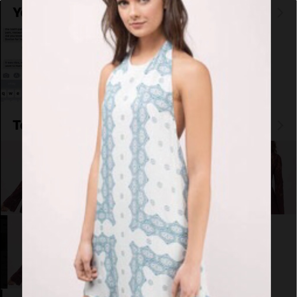 Astra White Multi printed shift dress